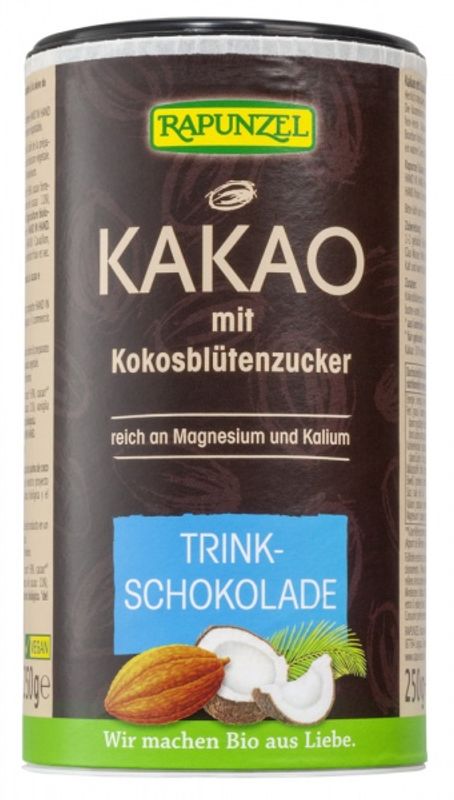 Kakaopulver m / kokosblomstsukker økologisk 250 g Rapunzel
