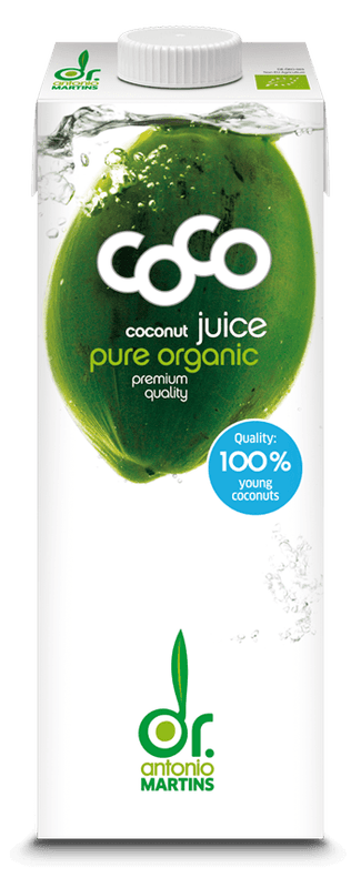 Kokosjuice / Kokosvann - Naturell økologisk 1 liter Dr. Martins