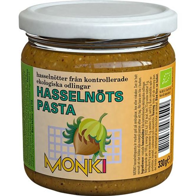 Hovedbilde Hasselnøttsmør økologisk 330 g Monki Horrizon
