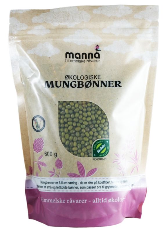 Mungbønner økologisk 600 g Manna