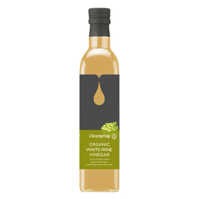 Hovedbilde Hvitvinseddik 6 % økologisk  vegan Clearspring 500 ml