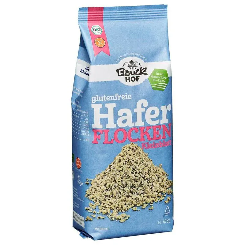 Havregryn lettkokt økologisk glutenfri Bauckhof 475 g