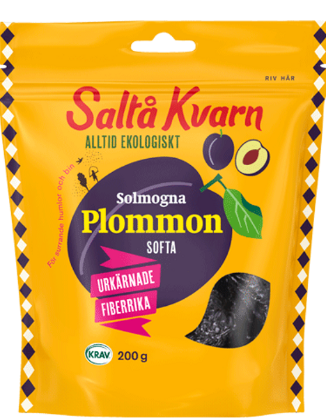 Svisker (plommer) myke kologisk 200 g Salt Kvarn