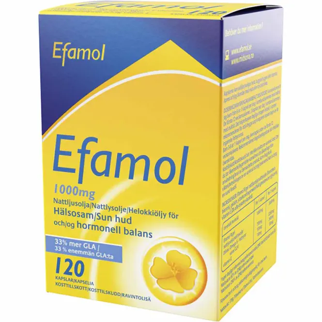 Hovedbilde Efamol Nattlysolje 120 kapsler 