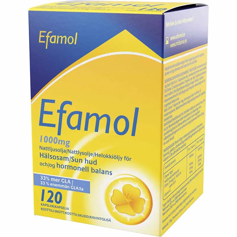 Efamol Nattlysolje 120 kapsler 