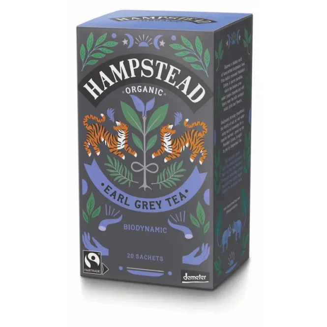 Hovedbilde Hampstead Tea Earl Grey økologisk Demeter 20 poser