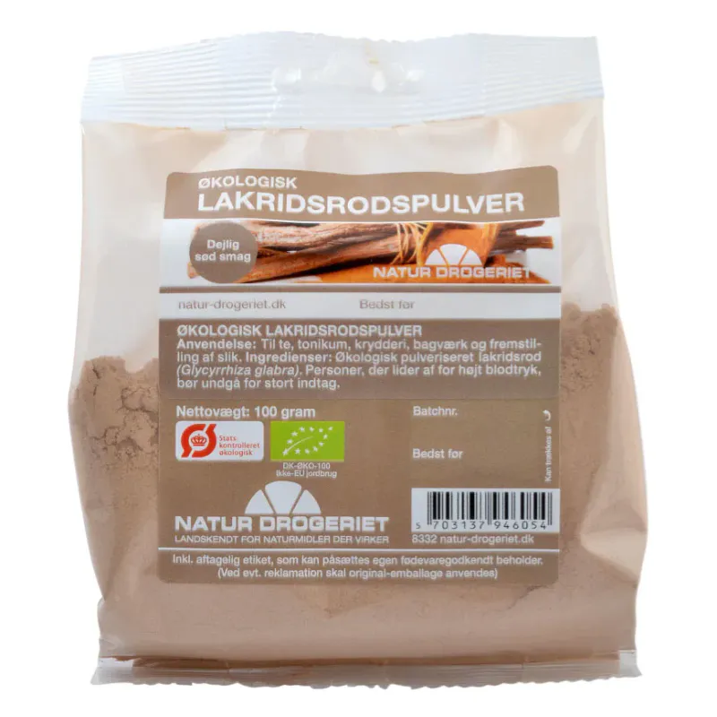 Lakrisrotpulver økologisk 100 g Natur - Drogeriet