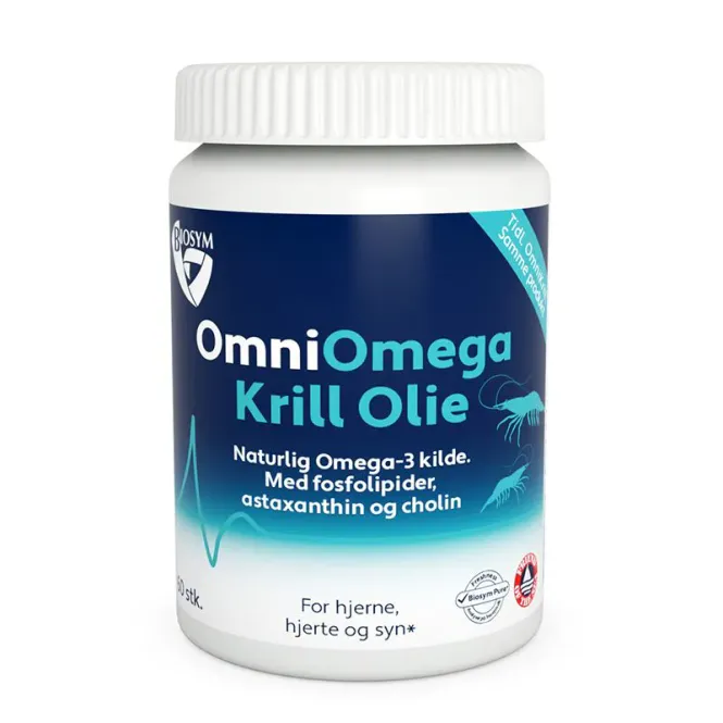 Hovedbilde OmniOmega Krill olje 100 Kapsler Biosym